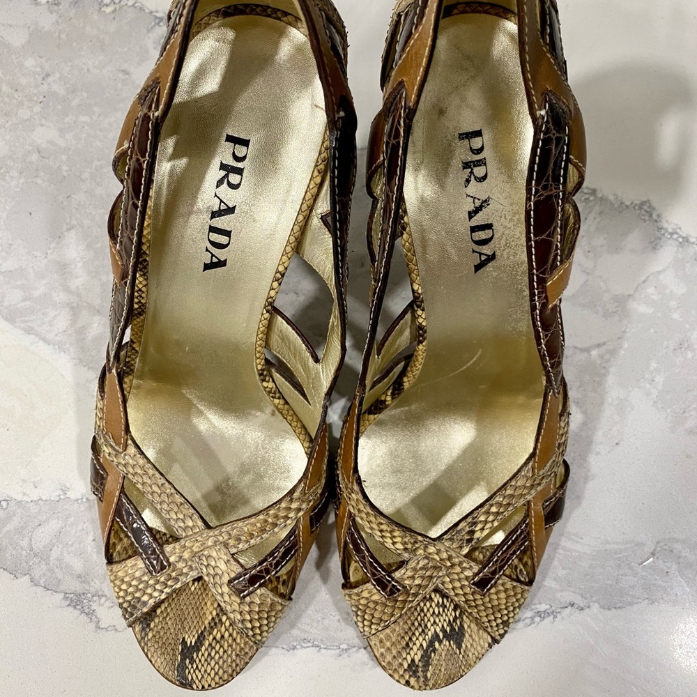 prada snakeskin shoes heels - Picture 2 of 7